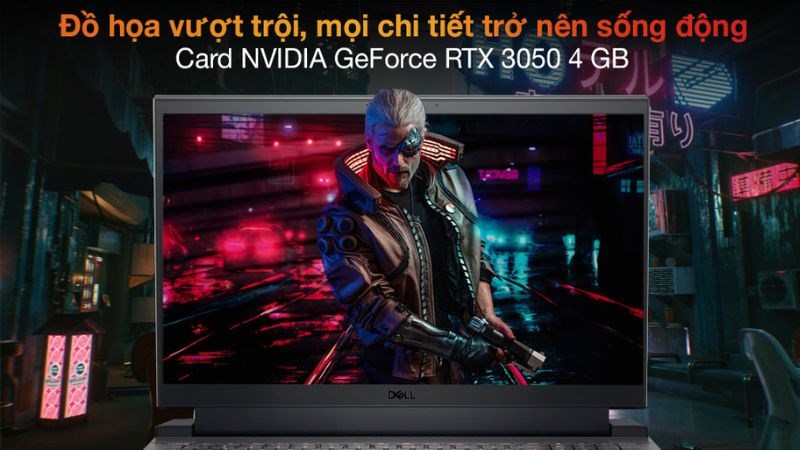 Chất lượng đồ họa vượt trội của laptop Dell Gaming G15 5511 i5