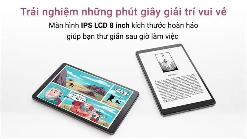 Levono Tab M8 (Gen 4) với vẻ thiết kế vô cùng mỏng nhẹ và sang trọng