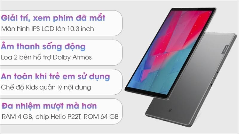 Lenovo Tab M10 - FHD Plus với thiết kế đơn giản, nhưng rất tinh tế và hiện đại