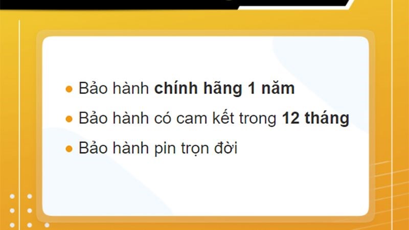 Chính sách bảo hành hấp dẫn tại Thế Giới Di Động