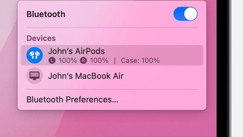 Cách kiểm tra thời lượng pin AirPods trên Macbook Cách kiểm tra thời lượng pin AirPods trên Macbook