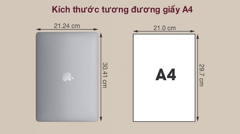 Macbook Air M1 có kích thước mỏng nhẹ thuận tiện cho việc di chuyển Macbook Air M1 có kích thước mỏng nhẹ thuận tiện cho việc di chuyển