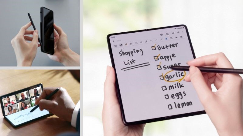Bút S Pen tiện dụng trên Galaxy Z Fold Series Bút S Pen tiện dụng trên Galaxy Z Fold Series