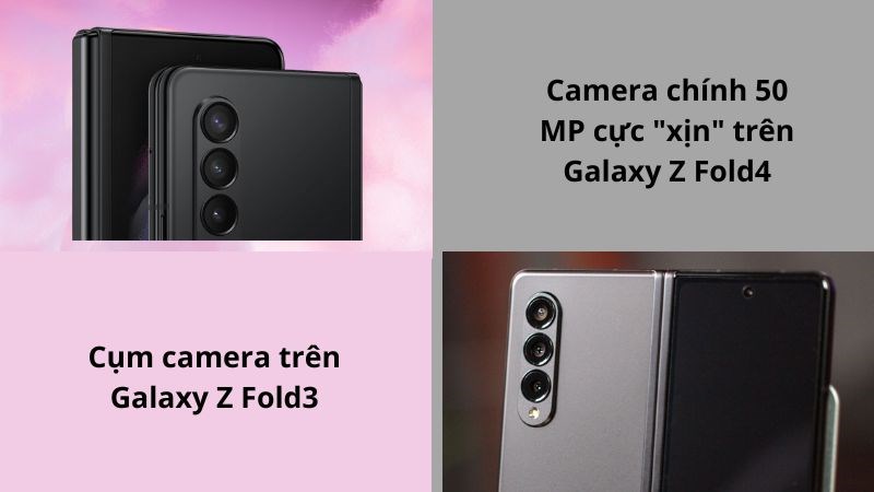 Camera sau vượt trội trên Galaxy Z Fold4 Camera sau vượt trội trên Galaxy Z Fold4
