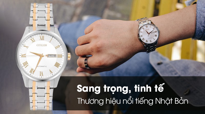 Đồng hồ với gam màu bạc sang trọng, tinh tế