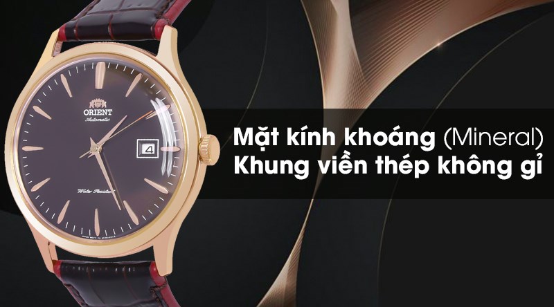 Khung viền thép không gỉ chắc chắn giúp bảo vệ bộ máy bên trong