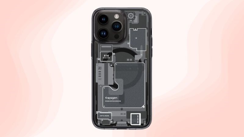 Ốp lưng cho điện thoại iPhone 14 Pro Max màu đen cho khả năng sạc không dây để tối ưu hóa tiện ích