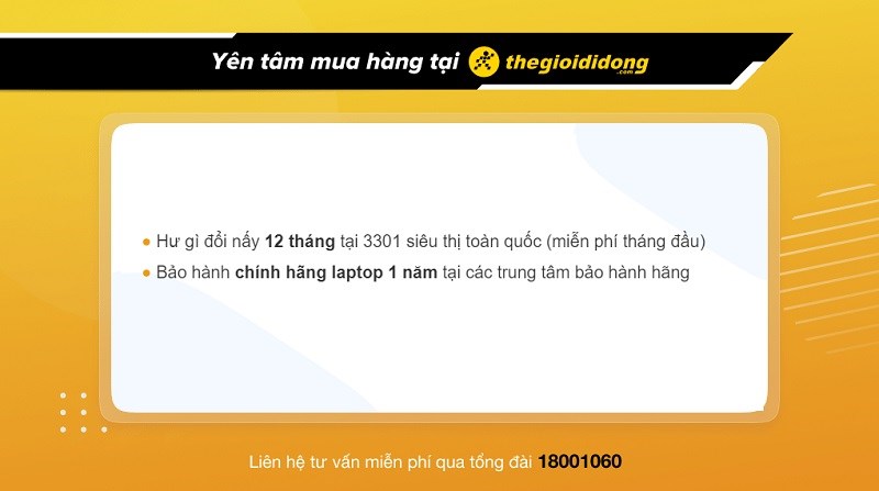 Chính sách bảo hành laptop tại Thế Giới Di Động Chính sách bảo hành laptop tại Thế Giới Di Động