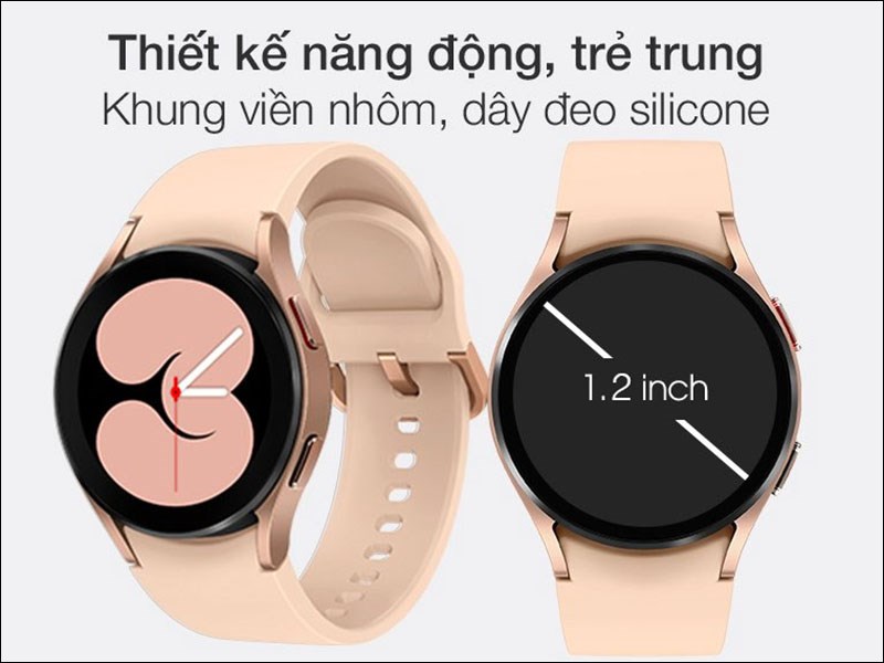 Phiên bản đồng hồ Samsung Galaxy Watch 4 này được thiết kế đơn giản  tạo nên phong cách năng động, cuốn hút