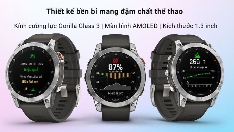 Garmin Epix 2 với thiết kế ấn tượng
