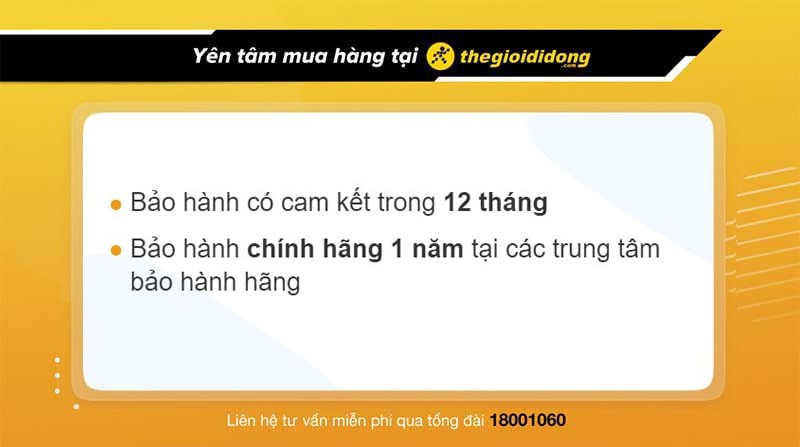 Chính sách bảo hành khi mua đồng hồ thông minh tại TGDĐ