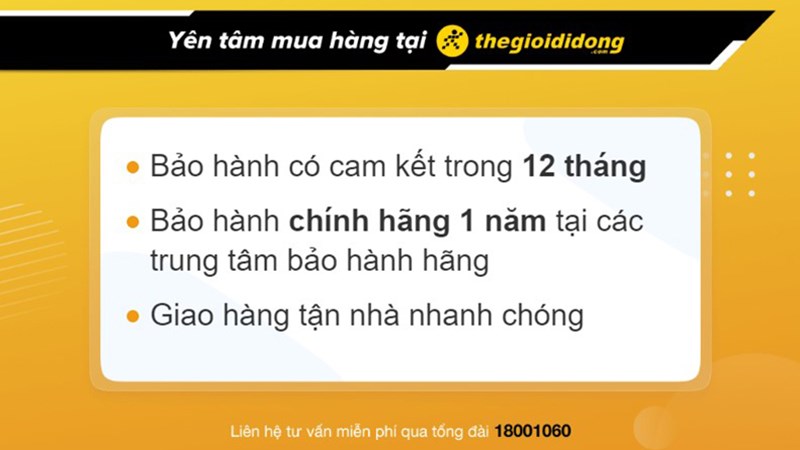 Yên tâm mua hàng tại Thế Giới Di Động