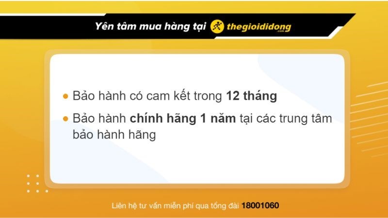 Chính sách bảo hành tại Thế Giới Di Động