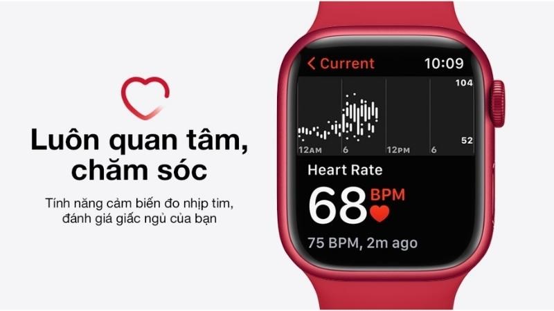 Tính năng chăm sóc sức khỏe trên Apple Watch S7