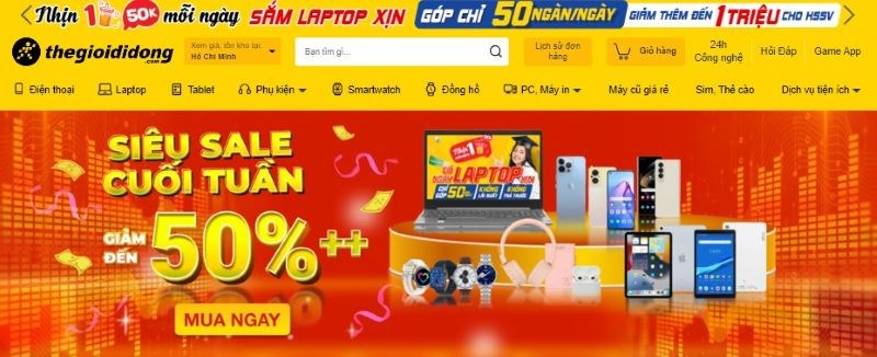 Website Thế Giới Di Động