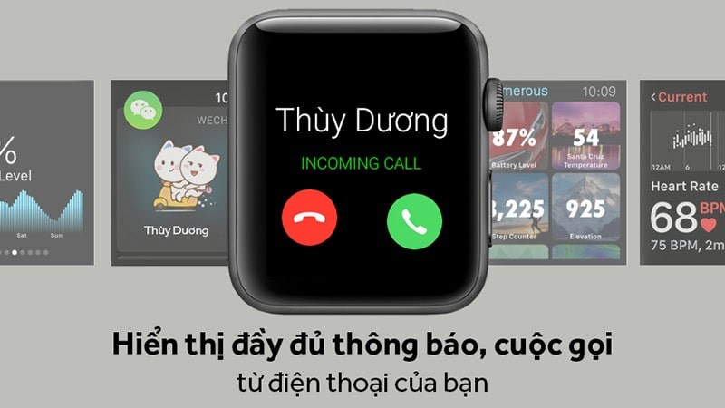 Tính năng nghe gọi và nhắn tin vô cùng tiện lợi hỗ trợ người dùng