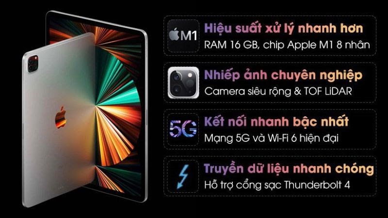 Hiệu năng mạnh mẽ của iPad Pro Hiệu năng mạnh mẽ của iPad Pro