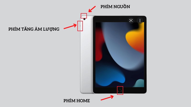 Xác định nút nguồn và nút âm lượng trên iPad Gen 9 Xác định nút nguồn và nút âm lượng trên iPad Gen 9