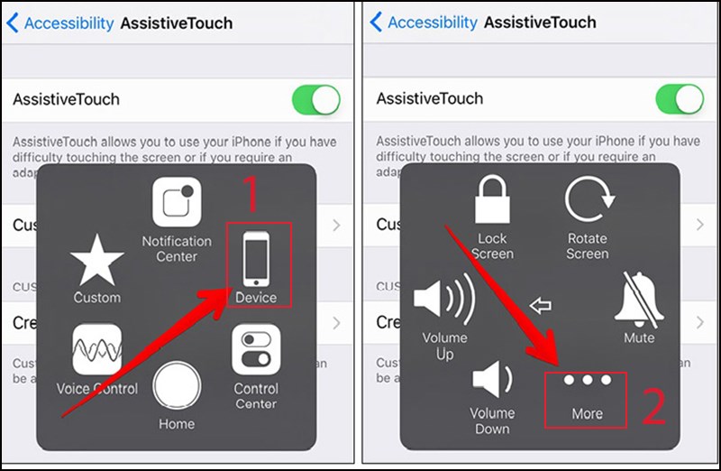 Sử dụng AssistiveTouch để chụp màn hình iPad Sử dụng AssistiveTouch để chụp màn hình iPad