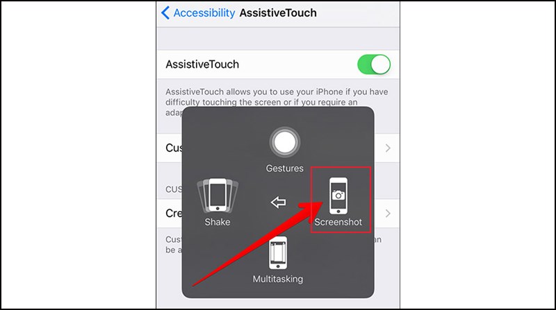 Chọn Screenshot để chụp ảnh màn hình trên iPad Gen 9 Chọn Screenshot để chụp ảnh màn hình trên iPad Gen 9