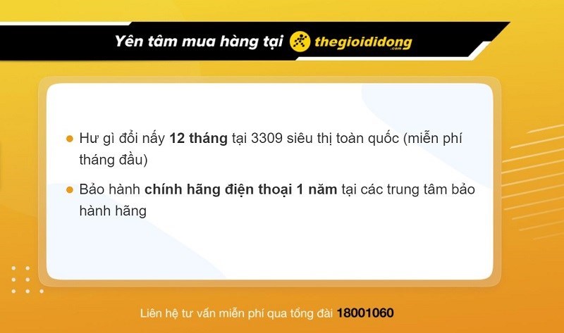 Chính sách bảo hành tại Thế Giới Di Động Chính sách bảo hành tại Thế Giới Di Động