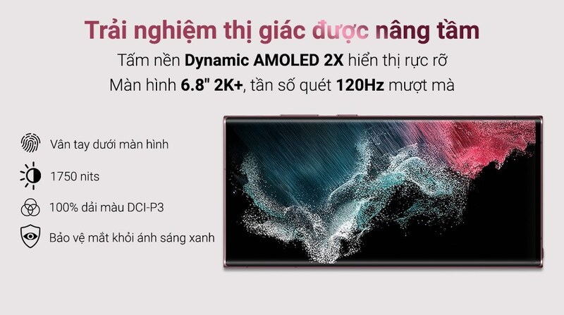 Điện thoại có màn hình lớn 6.8 inch đạt độ phân giải 2K+ sắc nét