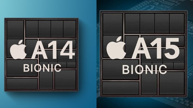 iPhone 12 Pro được trang bị con chip A14 Bionic trong khi IPhone 13 được bị trang bị chip A15 Bionic mạnh mẽ hơn