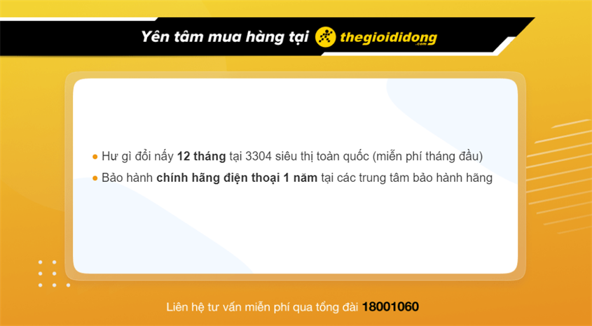 Chính sách bảo hành điện thoại hấp dẫn tại Thế Giới Di Động