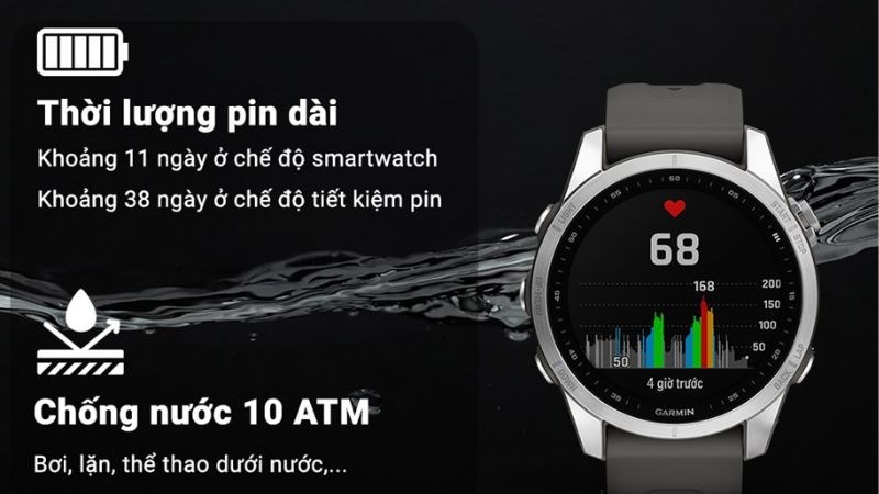 Thời lượng pin dài và chống nước sâu Thời lượng pin dài và chống nước sâu