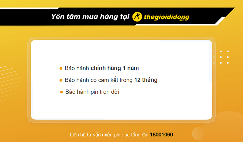 Chính sách bảo hành ở Thế Giới Di Động