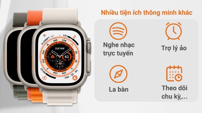 Apple Watch Ultra LTE vẫn giữ các tính năng hỗ trợ tiện ích khác Apple Watch Ultra LTE vẫn giữ các tính năng hỗ trợ tiện ích khác