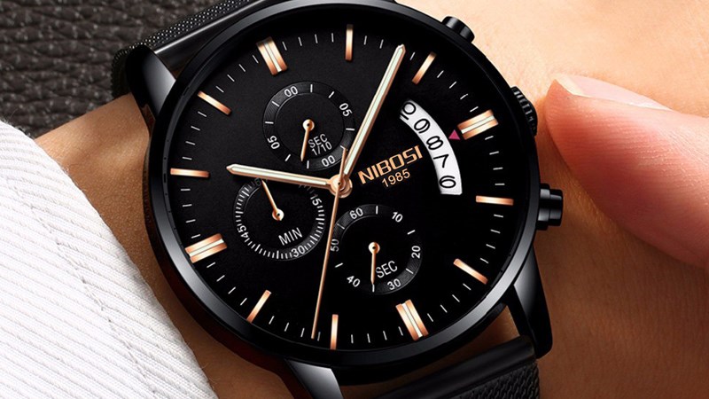 Đồng hồ Chronograph của Nibosi đẹp, dùng tốt