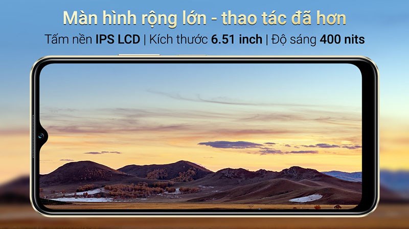 Màn hình rộng lớn tới 6.51 inch