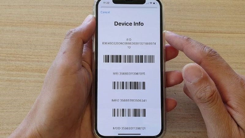 Giao diện trả về khi bạn gõ đúng cú pháp IMEI Giao diện trả về khi bạn gõ đúng cú pháp IMEI