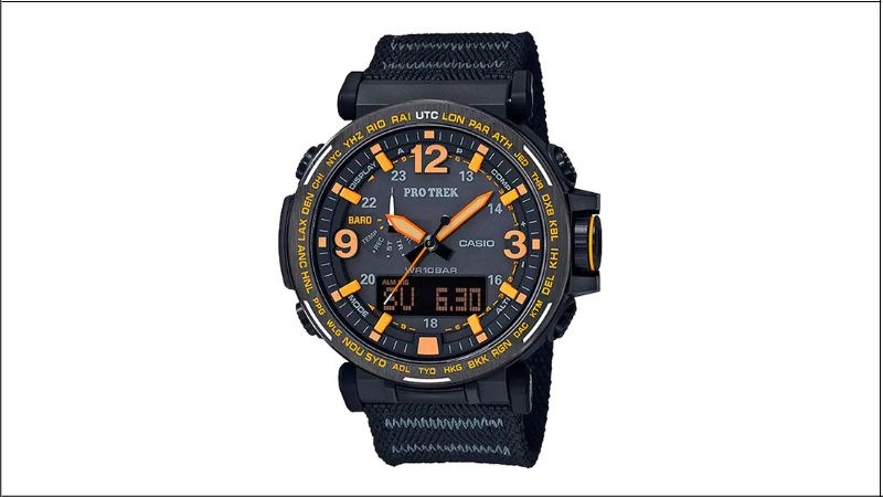 Casio Protrek có thiết kế hầm hố, năng động