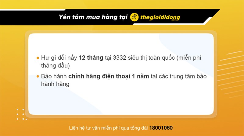 Chính sách bảo hành điện thoại tại Thế Giới Di Động Chính sách bảo hành điện thoại tại Thế Giới Di Động