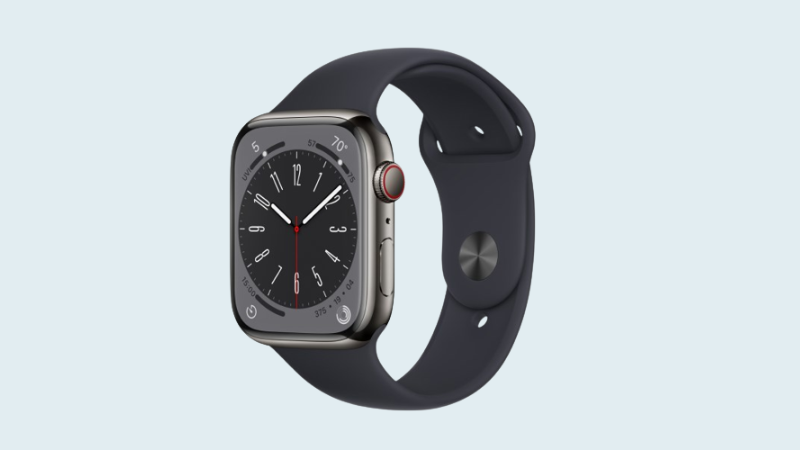 Apple Watch S8 LTE 45mm viền thép dây silicone