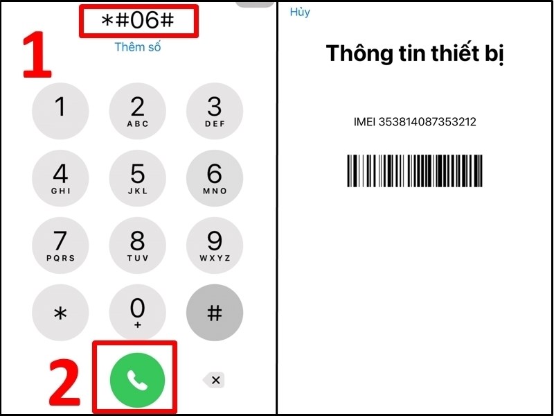 Các bước để kiểm tra IMEI máy Các bước để kiểm tra IMEI máy