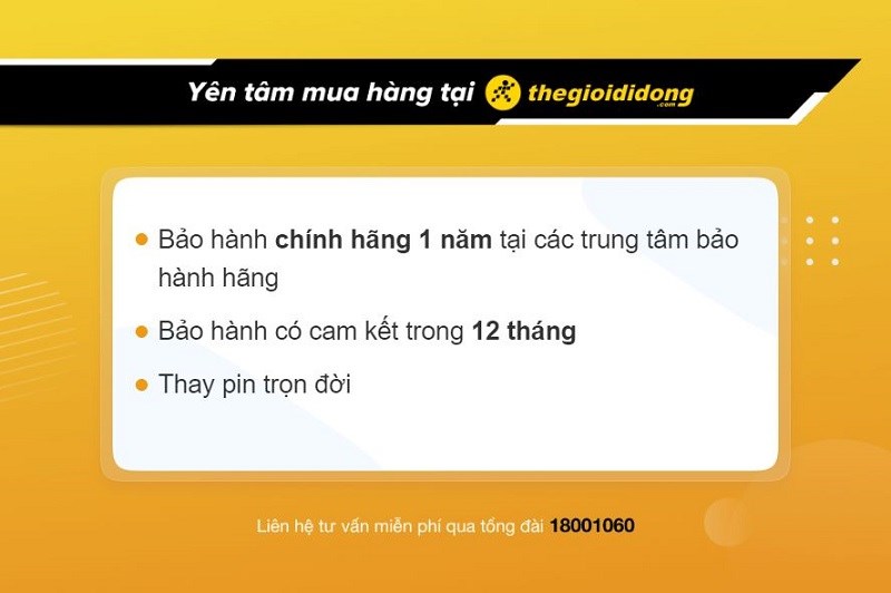 Chính sách bảo hành đồng hồ tại Thế Giới Di Động