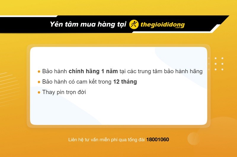 Chính sách bảo hành đồng hồ đeo tay tại TGDĐ