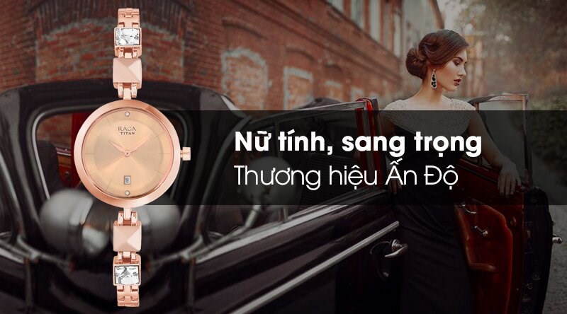 Sở hữu nét sang trọng và nữ tính, mẫu đồng hồ nữ này phù hợp với các quý cô trẻ trung, quý phái