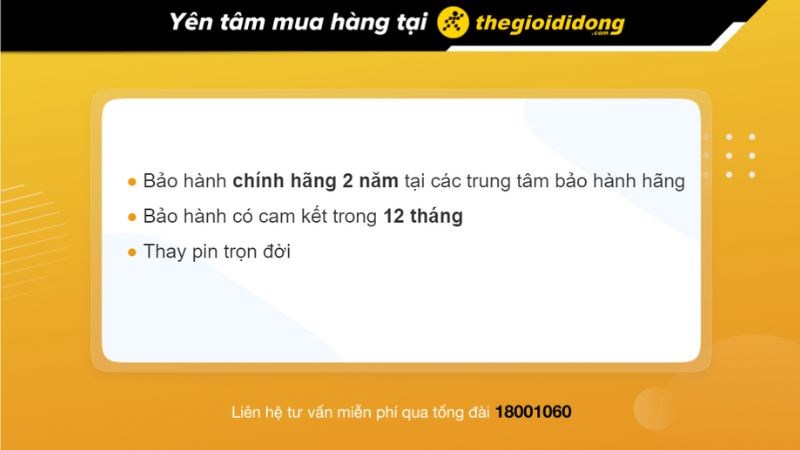 Chính sách bảo hành tại Thế Giới Di Động