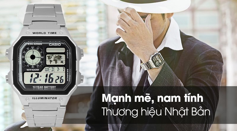 Đồng hồ thiết kế nam tính, lịch lãm