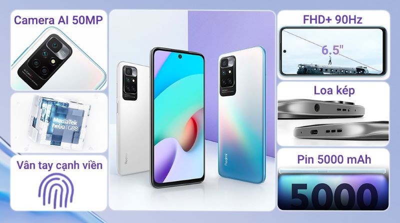 Thiết kế của Redmi 10 sang trọng, không thua kém chiếc điện thoại nào mặc dù trong phân khúc thấp Thiết kế của Redmi 10 sang trọng, không thua kém chiếc điện thoại nào mặc dù trong phân khúc thấp