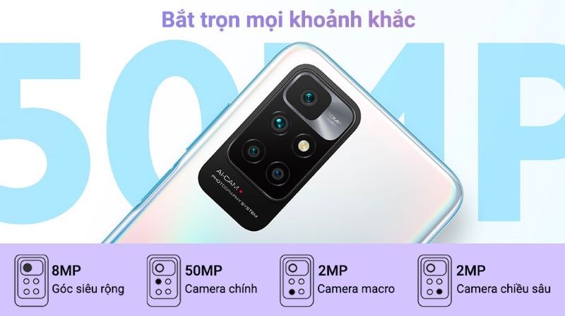 Sản phẩm có camera với độ phân giải lên đến 50MP Sản phẩm có camera với độ phân giải lên đến 50MP
