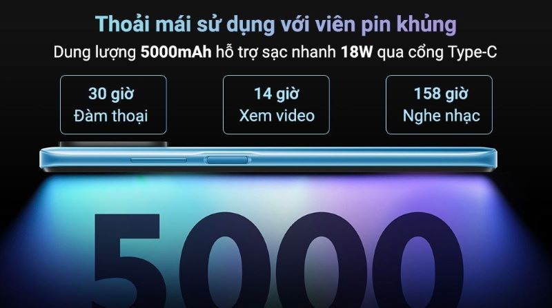 Thời lượng pin sản phẩm lên đến 14 giờ liên tục khi xem video Thời lượng pin sản phẩm lên đến 14 giờ liên tục khi xem video