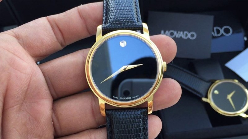 Đồng hồ Movado sở hữu thiết kế đơn giản nhưng mang đậm nét sang trọng