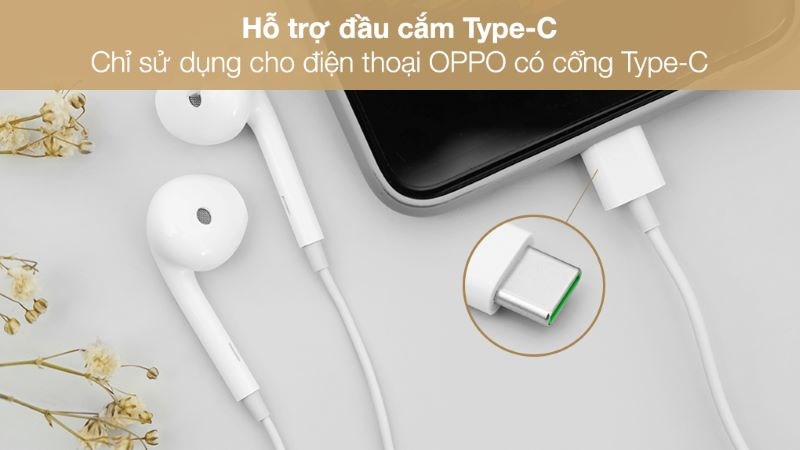 Chỉ sử dụng cho OPPO có đầu cắm Type - C Chỉ sử dụng cho OPPO có đầu cắm Type - C