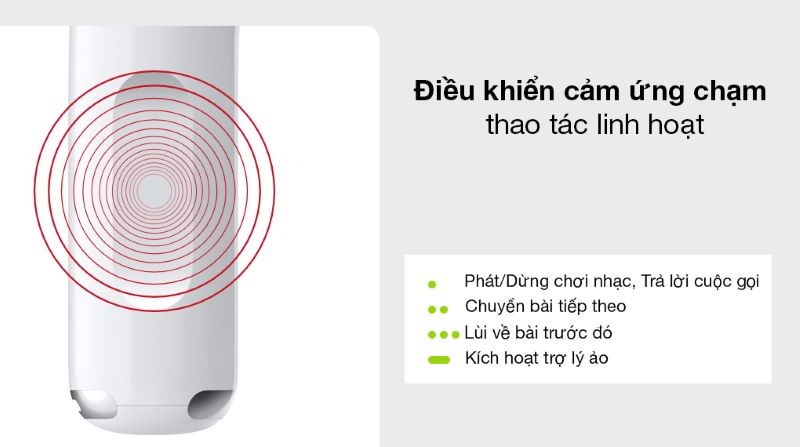 Các tính năng cảm ứng của AirPods 3 Tính năng cảm ứng của AirPods 3 khi lần lượt bấm 1, 2, 3 lần và nhấn giữ