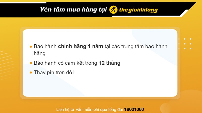 Chính sách bảo hành đồng hồ tại Thế Giới Di Động Chính sách bảo hành đồng hồ tại Thế Giới Di Động